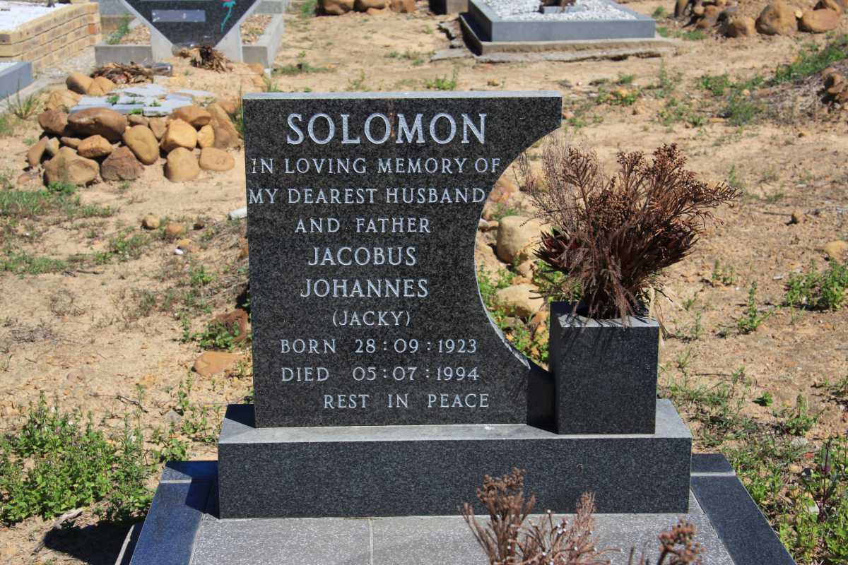 SOLOMON Jacobus Johannes 1923-1994