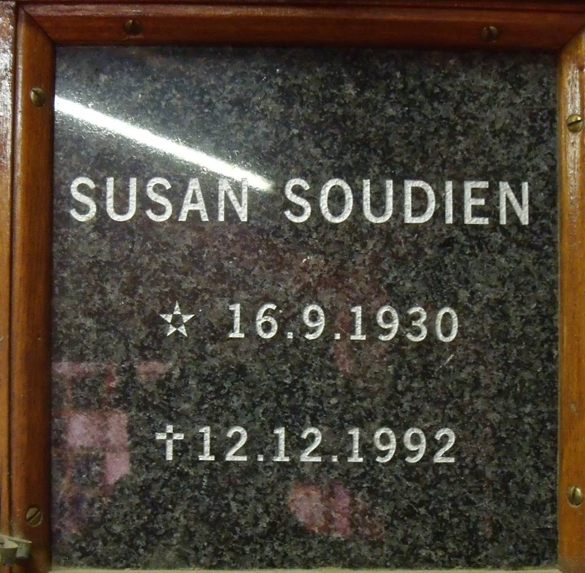 SOUDIEN Susan 1930-1992