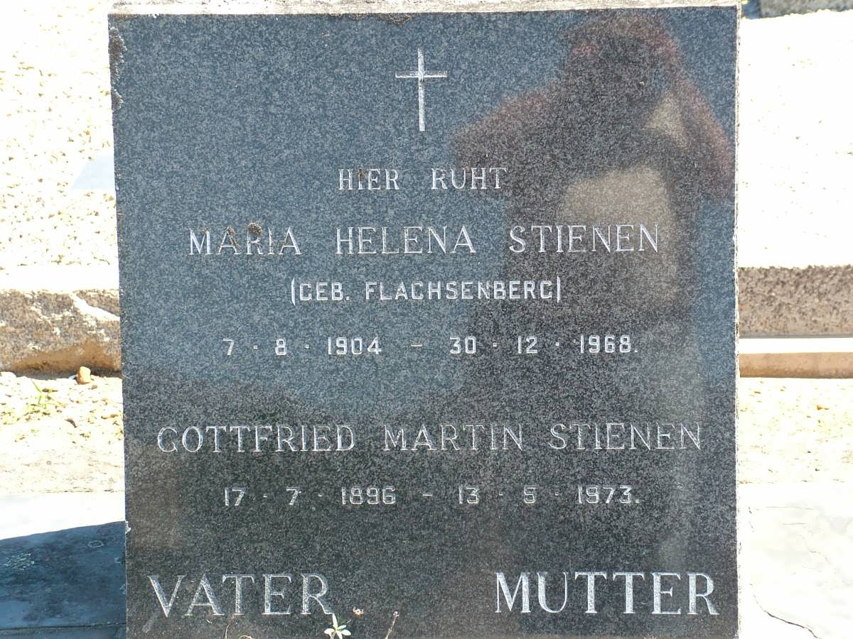 STIENEN Gottfried Martin 1896-1973 & Maria Helena FLACHSENBERG 1904-1968