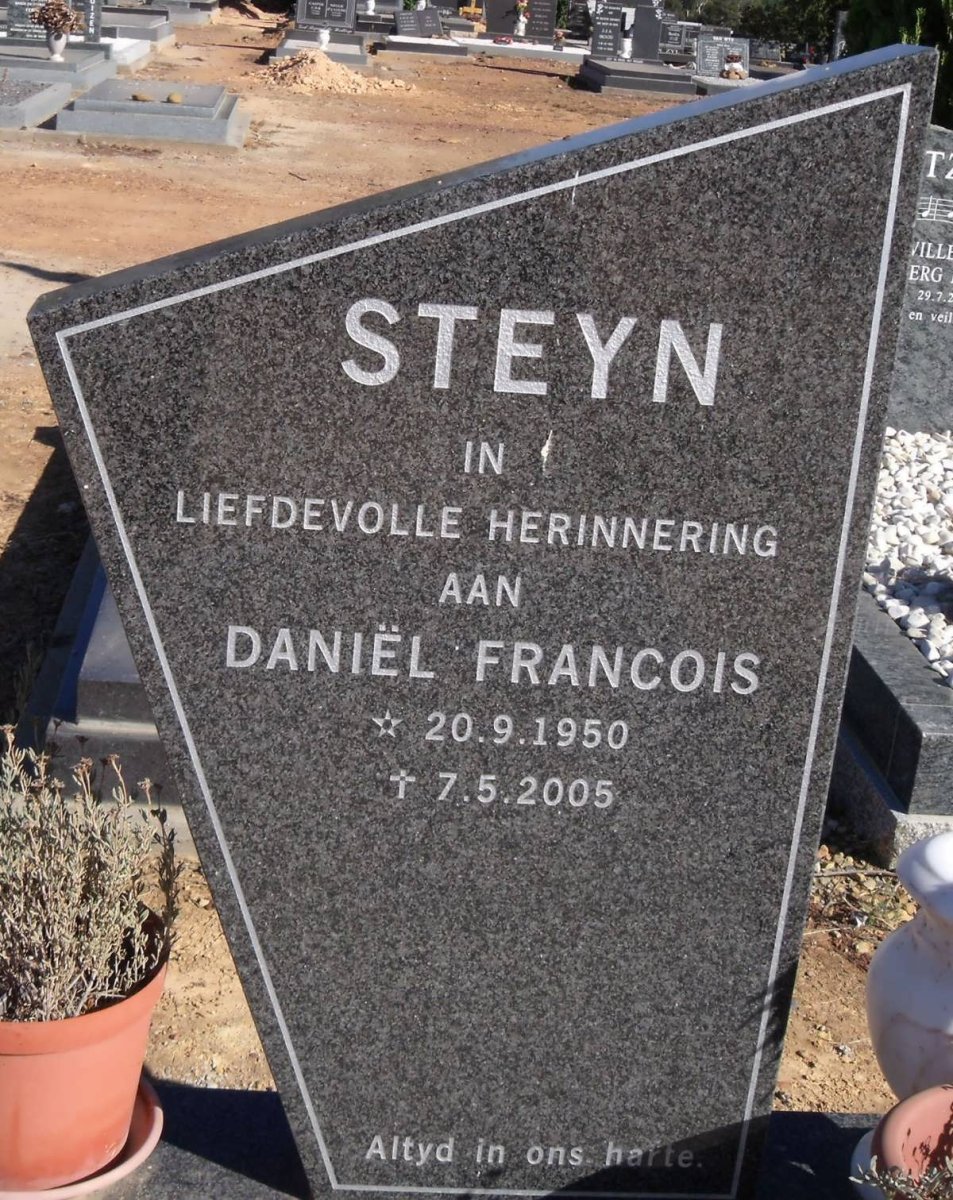 STEYN Daniel Francois 1950-2005