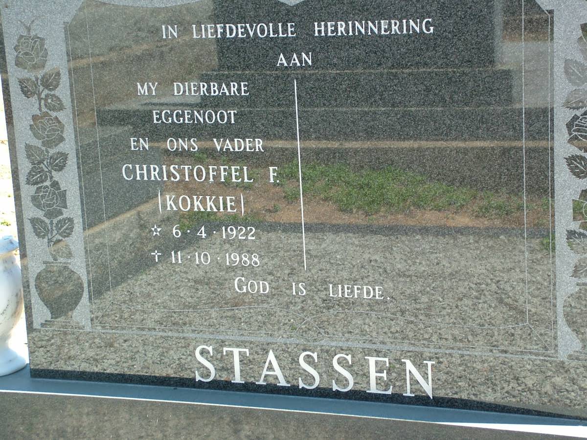 STASSEN Christoffel F. 1922-1988