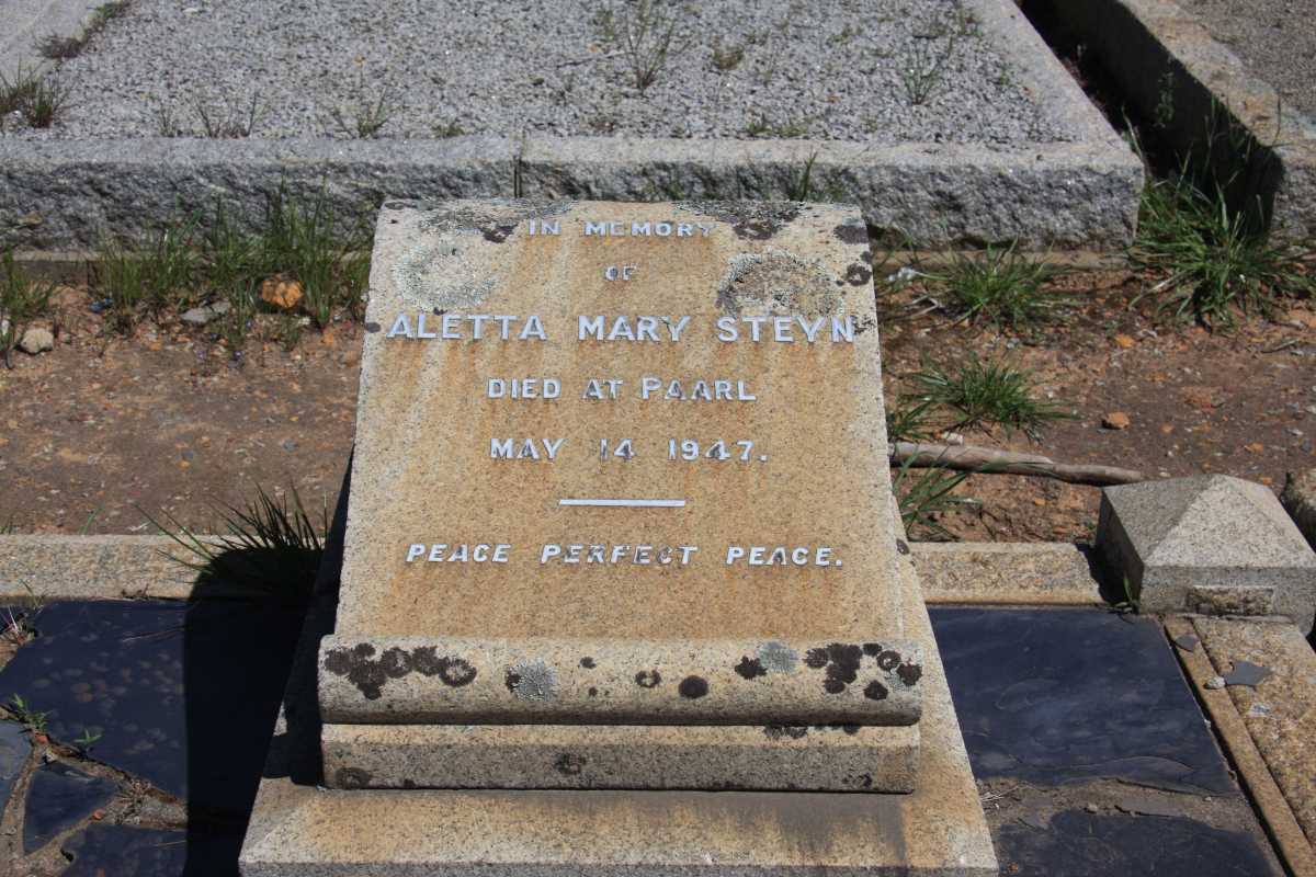 STEYN Aletta Mary -1947