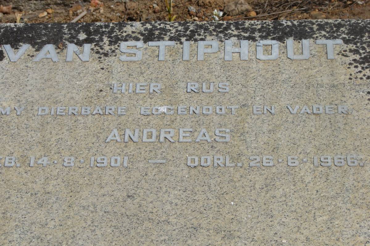 STIPHOUT Andreas, van 1901-1966