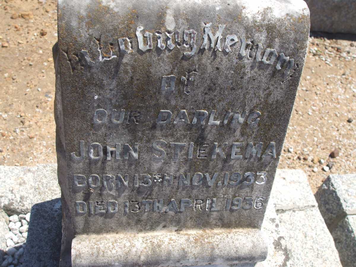 STIEKEMA John 1933-1936
