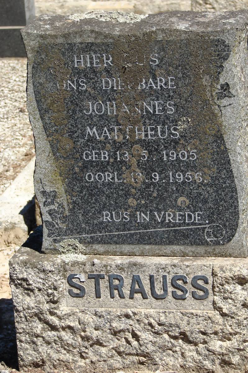 STRAUSS Johannes Mattheus 1905-1956
