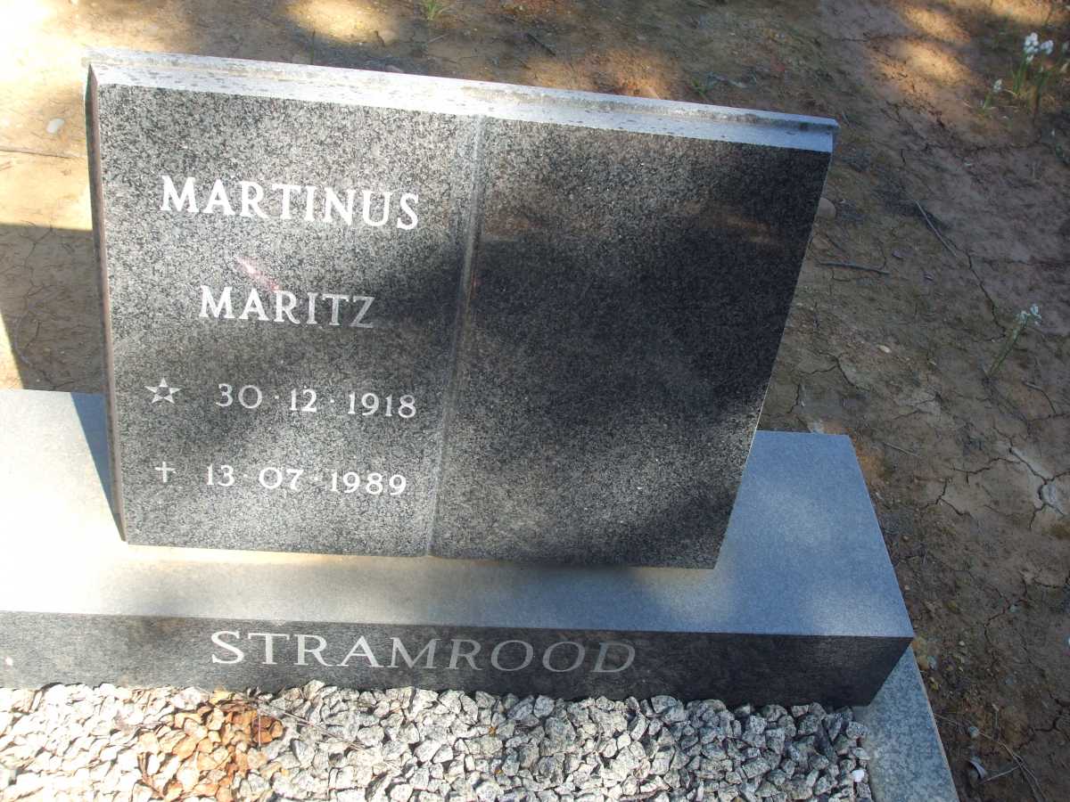 STRAMROOD Martinus Maritz 1918-1989