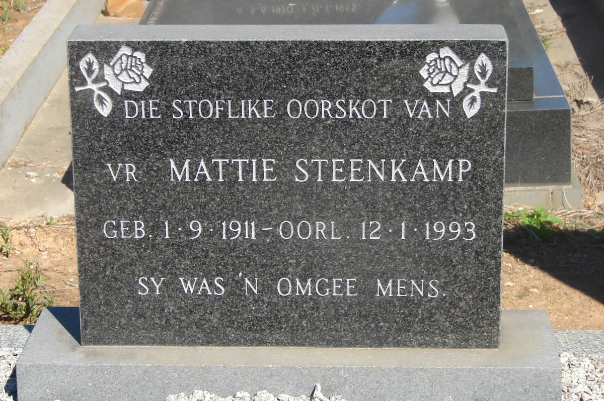 STEENKAMP Mattie 1911-1993