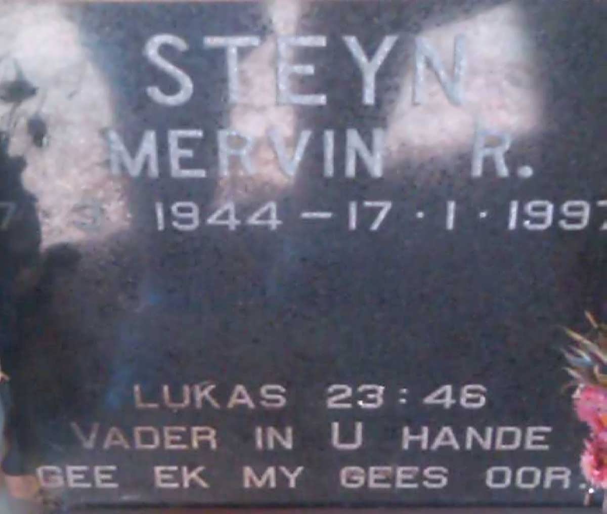 STEYN Mervin R. 1944-1997