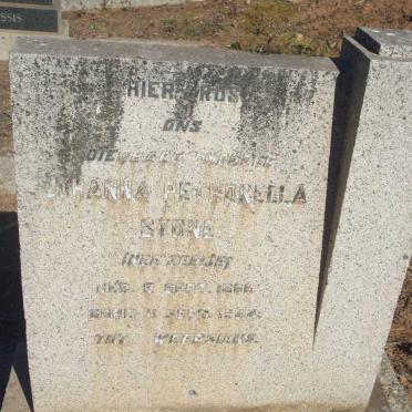 STONE Johanna Petronella nee ZEELIE 1866-1944