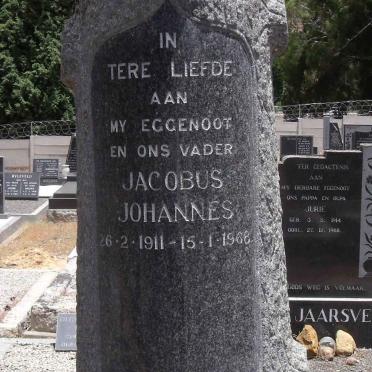 SWART Jacobus Johannes 1911-1968
