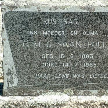 SWANEPOEL C.M.G. 1883-1965