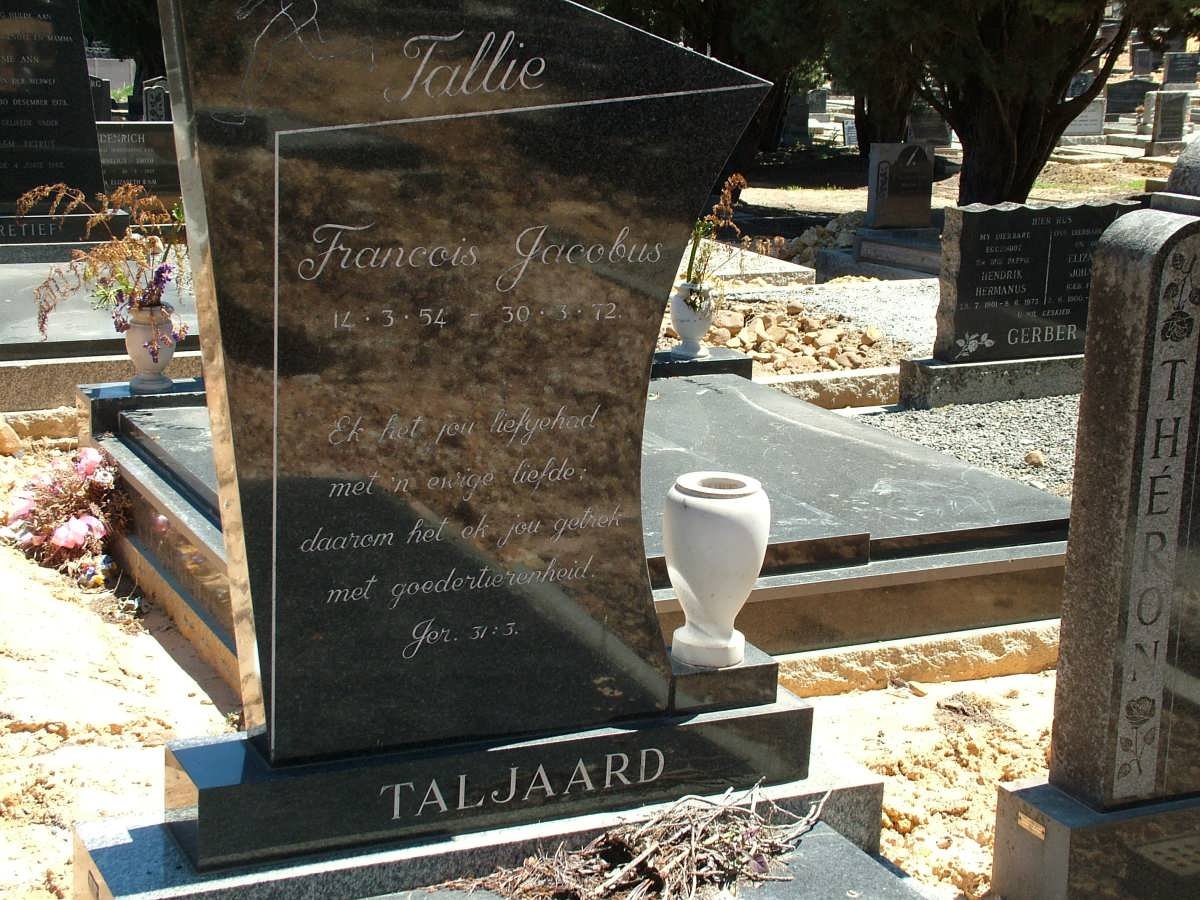 TALJAARD Francois Jacobus 1954-1972