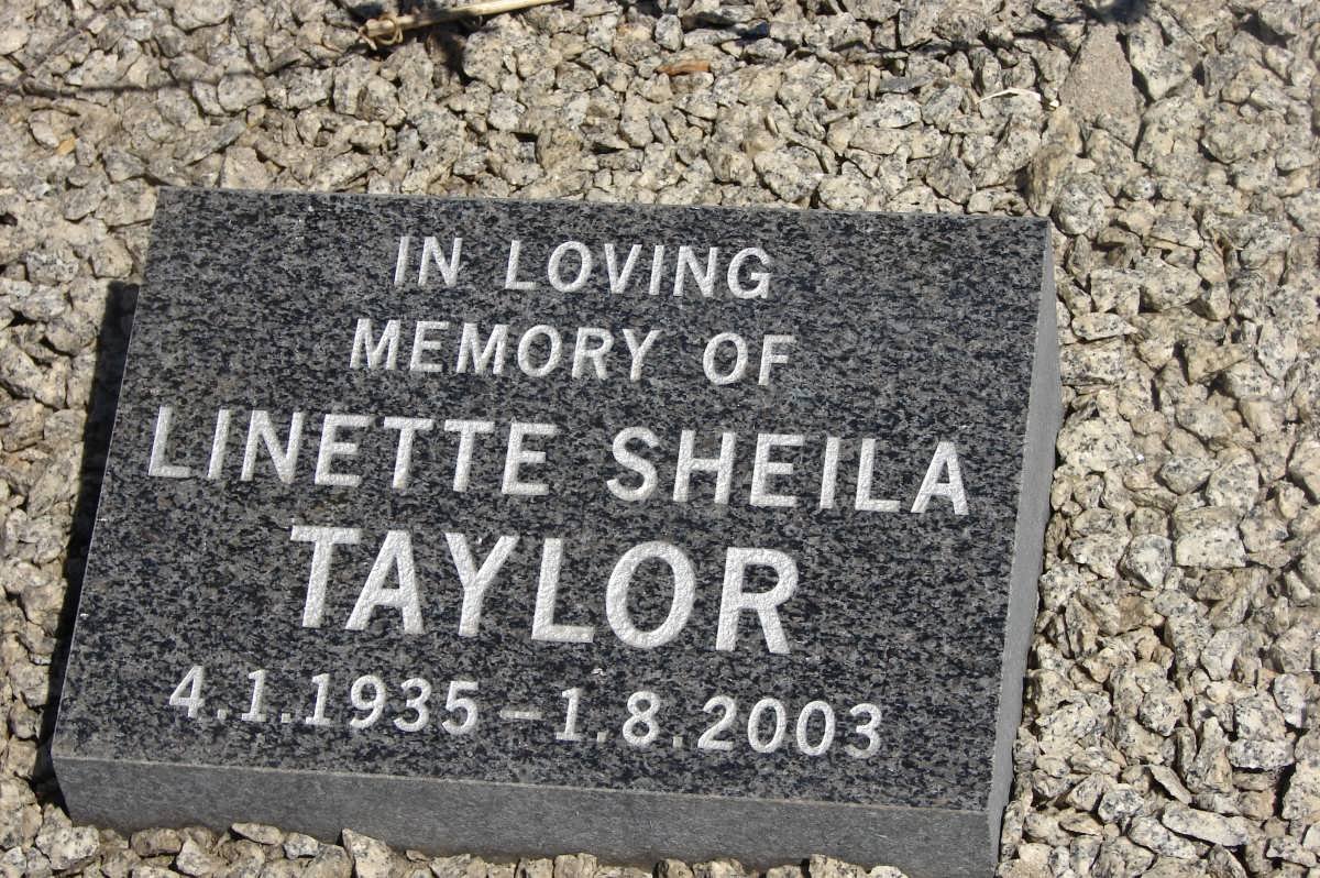 TAYLOR Linette Sheila 1935-2003