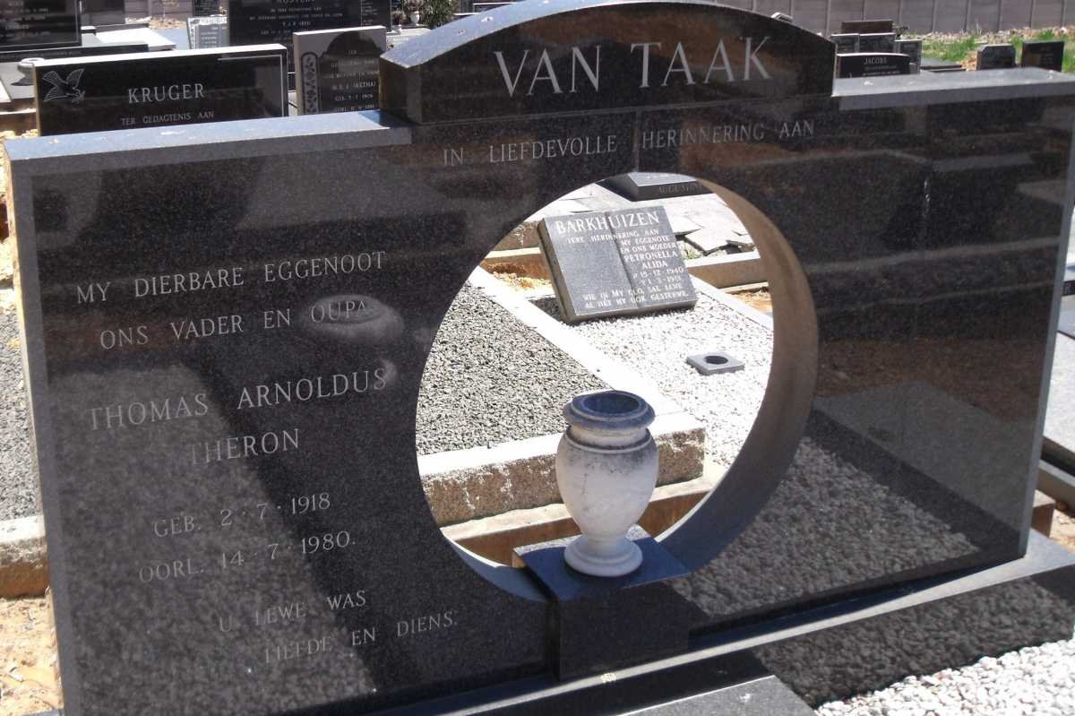 TAAK Thomas Arnoldus Theron, van 1918-1980