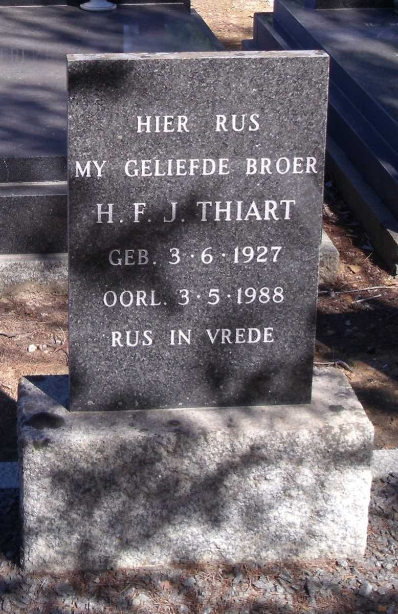 THIART H.F.J. 1927-1988