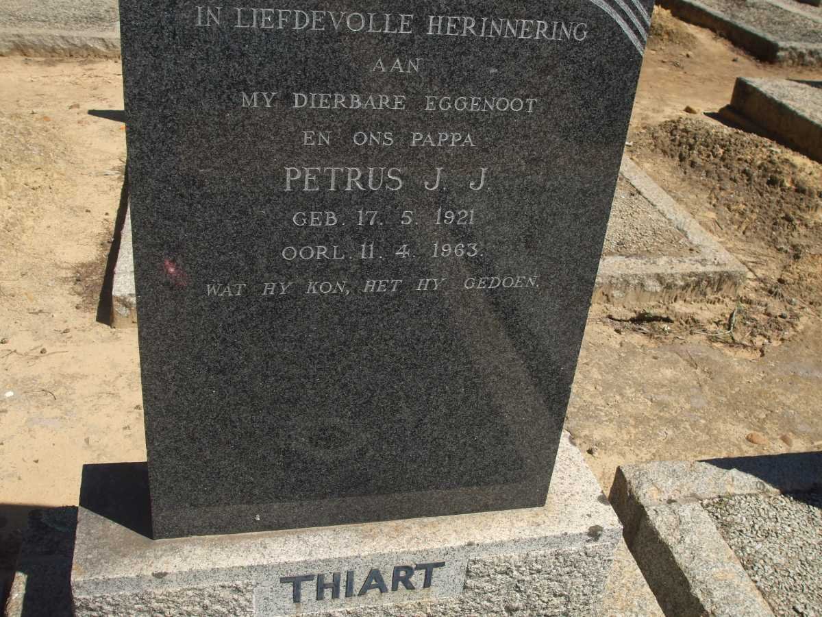 THIART Petrus J.J. 1921-1963