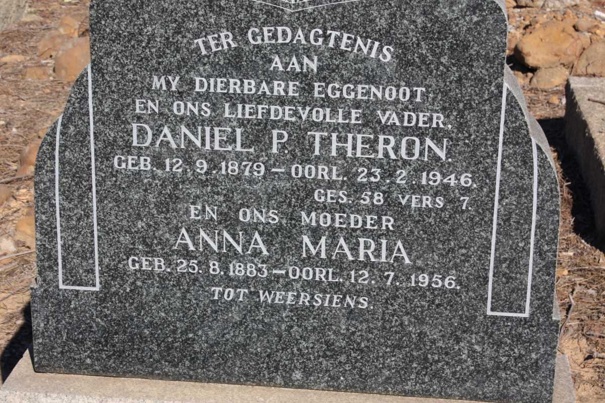 THERON Daniel P. 1879-1946 &amp; Anna Maria 1883-1956