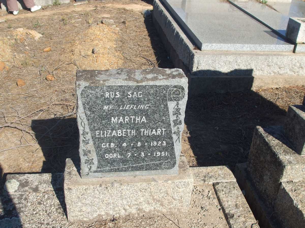 THIART Martha Elizabeth 1923-1951