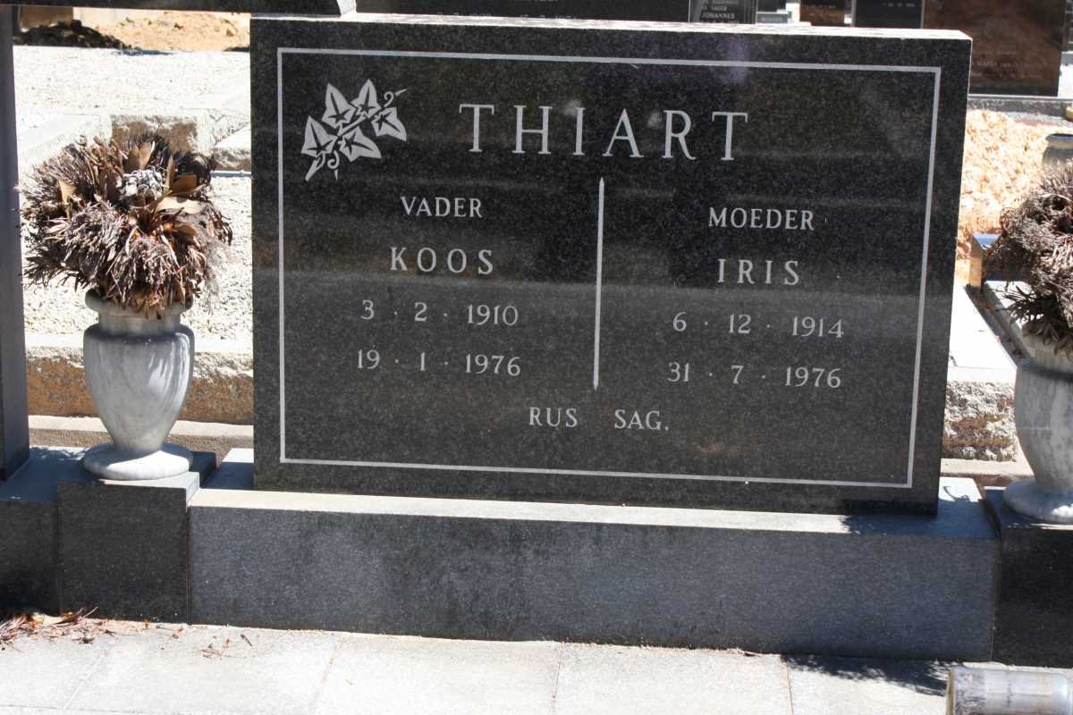 THIART Koos 1910-1976 &amp; Iris 1914-1976