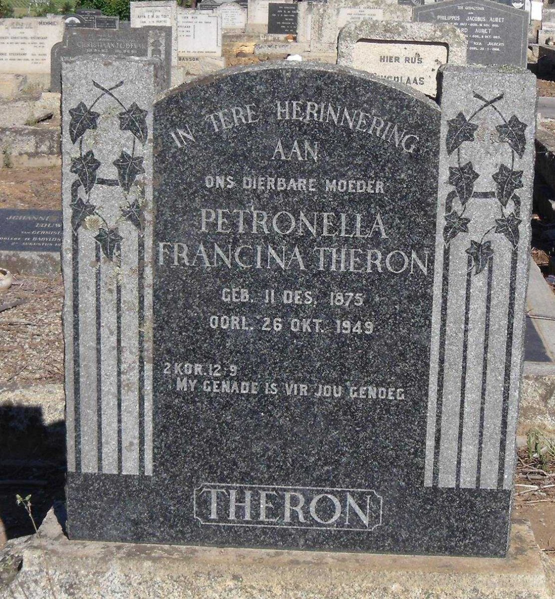 THERON Petronella Francina 1875-1949