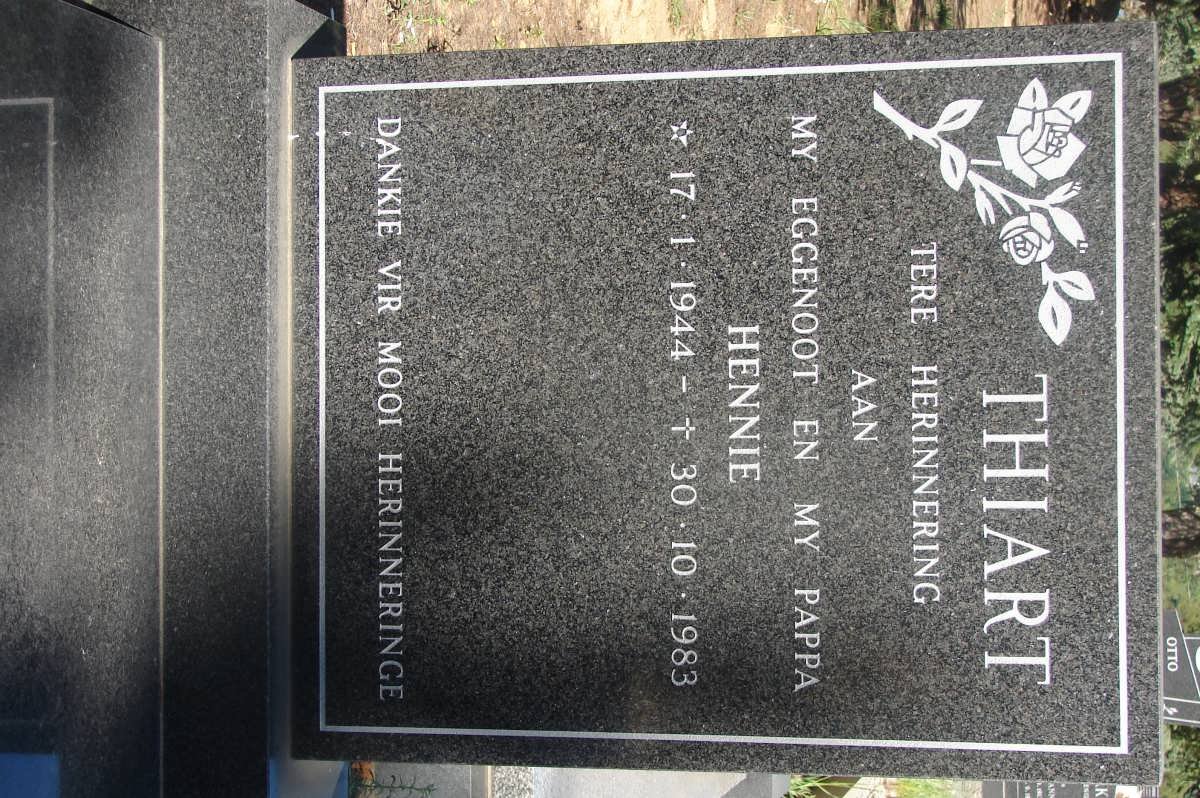 THIART Hennie 1944-1983