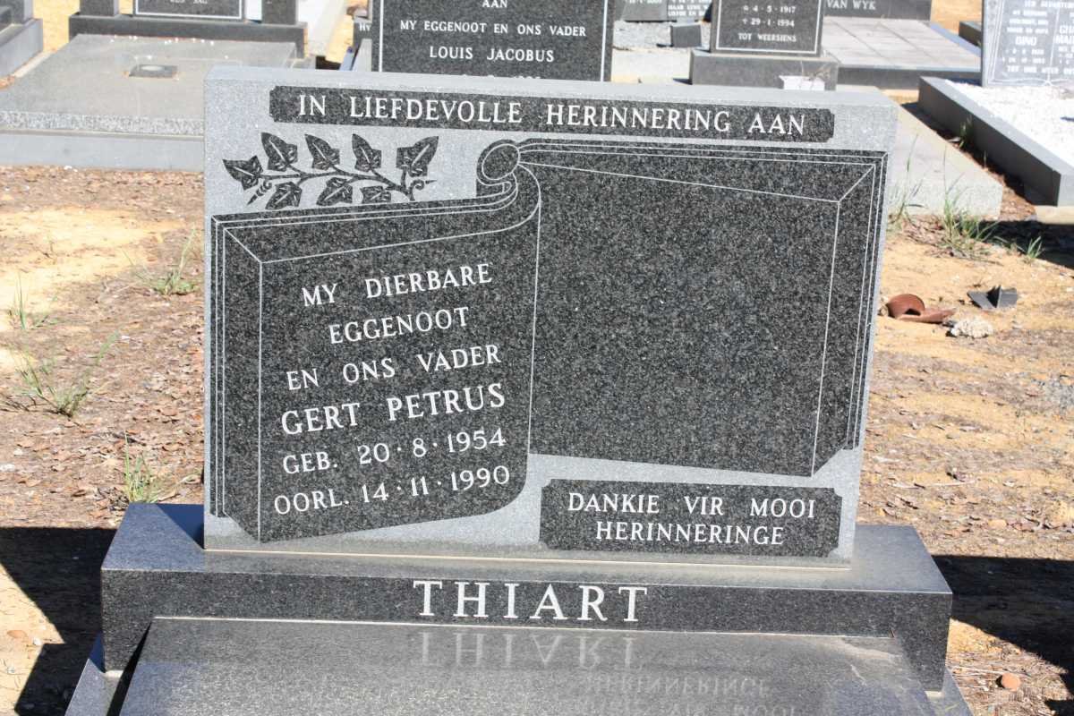 THIART Gert Petrus 1954-1990