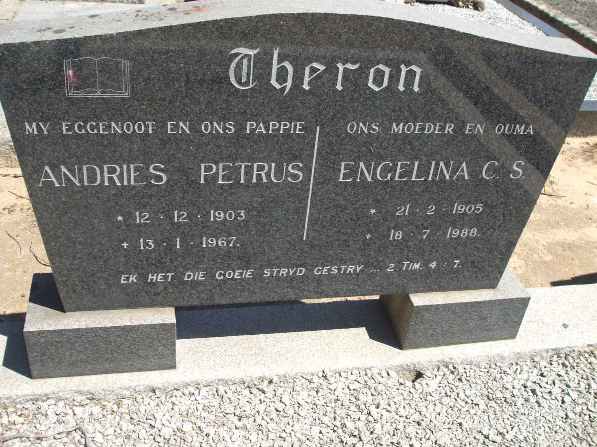 THERON Andries Petrus 1903-1967 &amp; Engelina C.S. 1905-1988