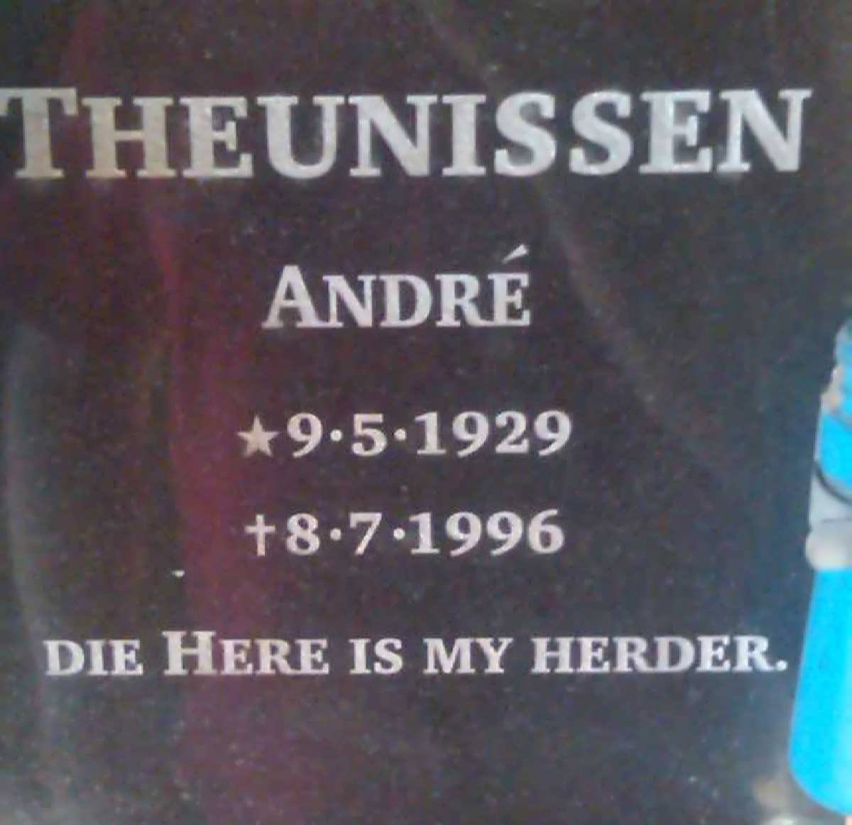 THEUNISSEN André 1929-1996