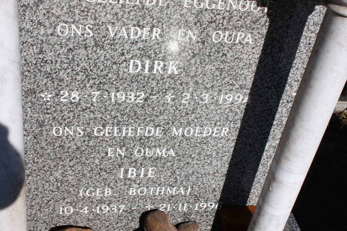 THERON Dirk 1932-1994 &amp; Ibie BOTHMA 1937-1996