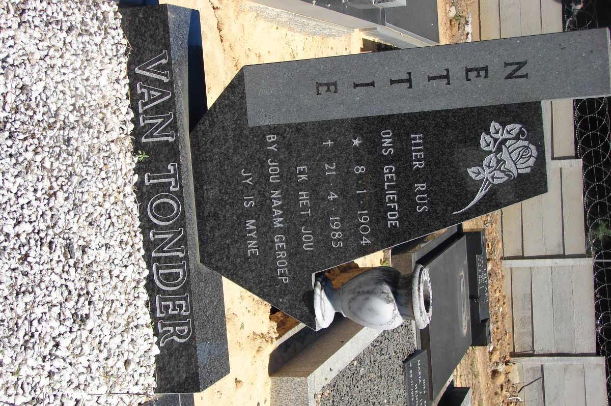 TONDER Nettie, van 1904-1985