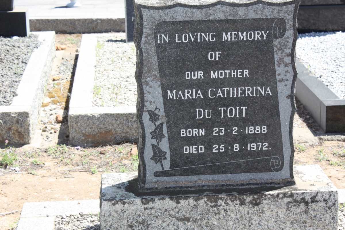 TOIT Maria Catherina, du 1888-1972