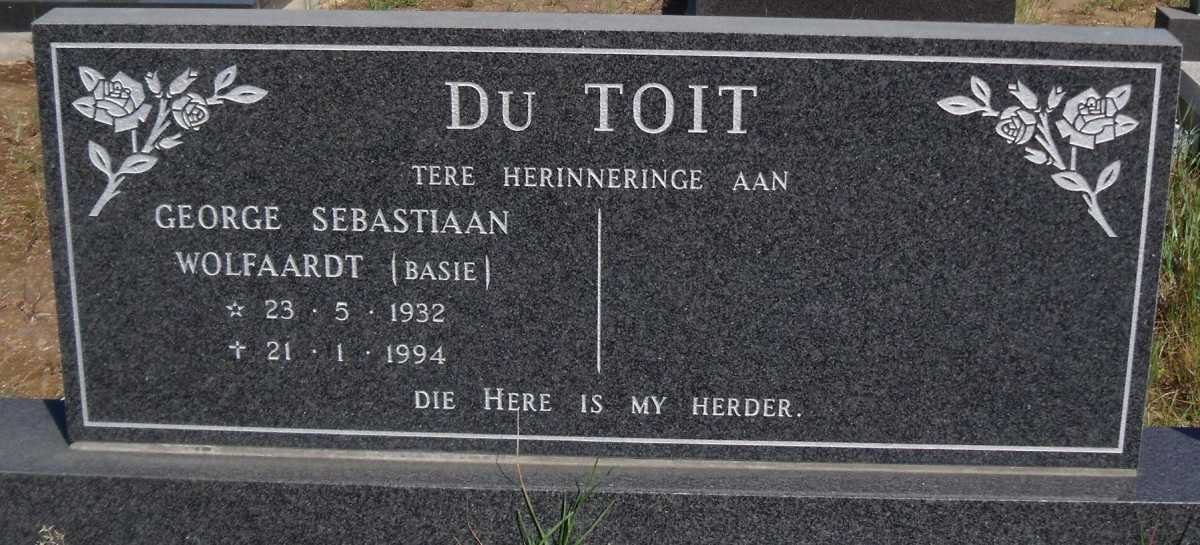 TOIT George Sebastiaan Wolfaardt, du 1932-1994