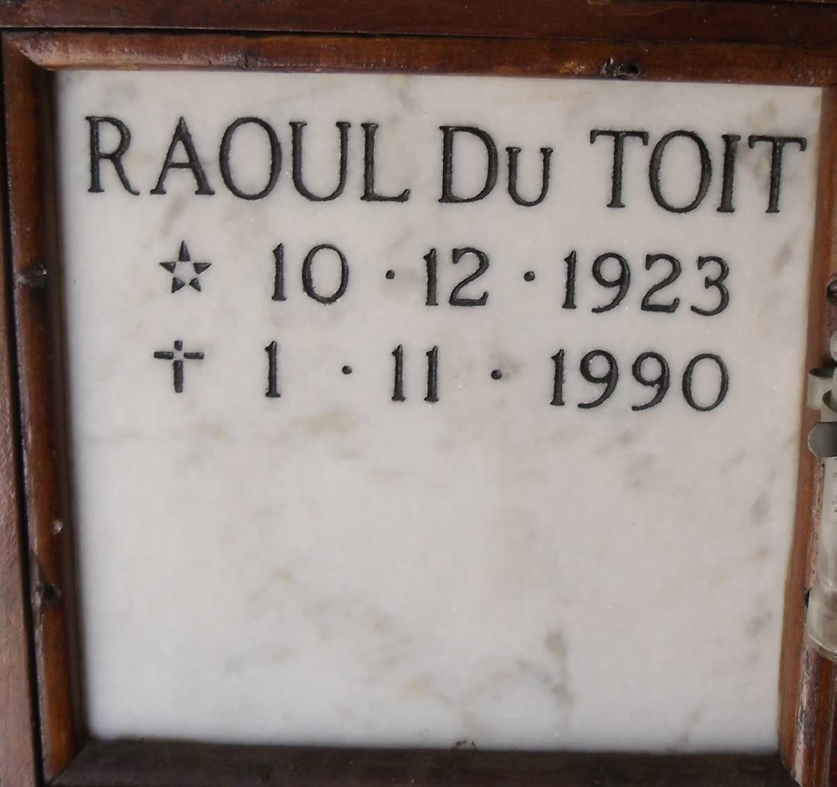 TOIT Raoul, du 1923-1990