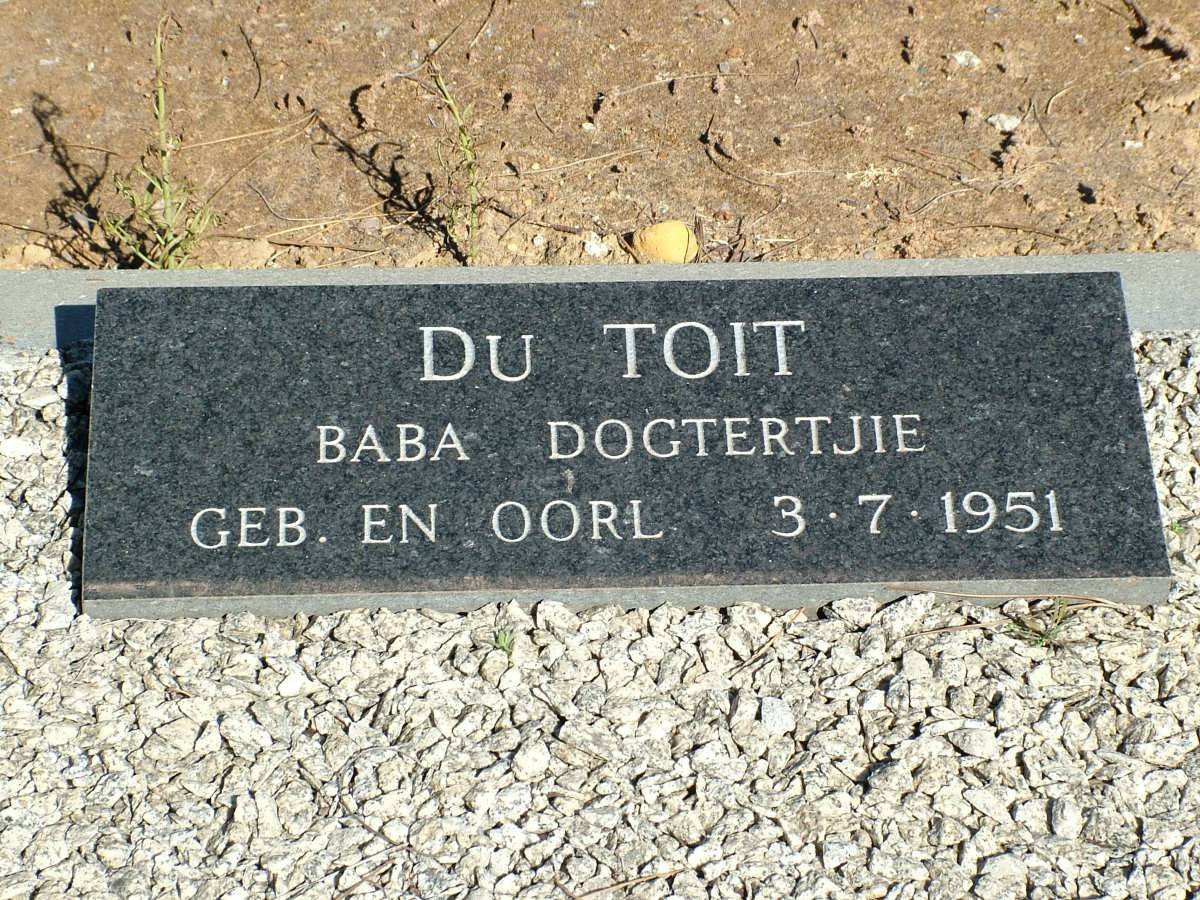 TOIT Baba, du 1951-1951