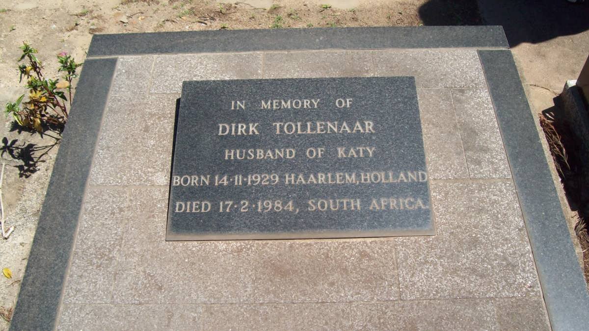 TOLLENAAR Dirk 1929-1984