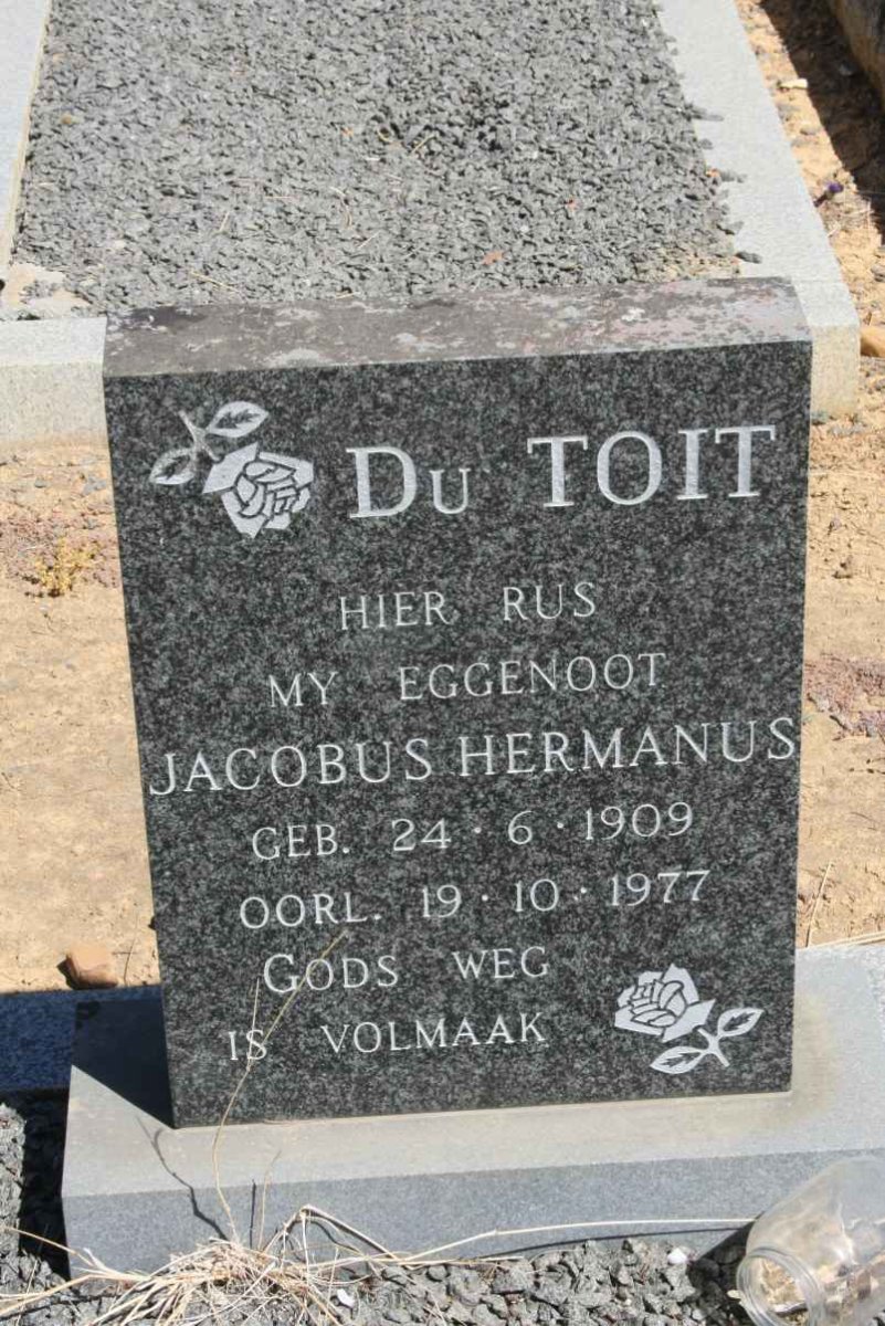TOIT Jacobus Hermanus, du 1909-1977