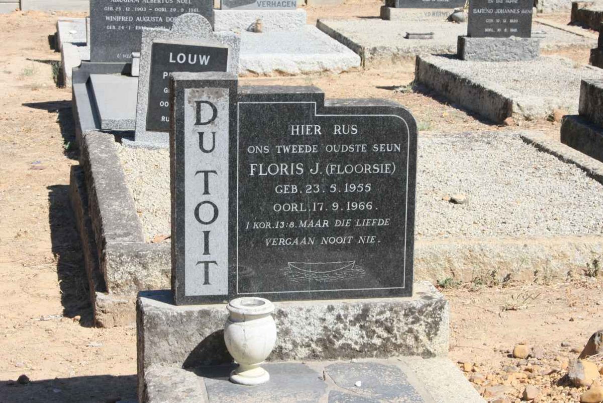 TOIT Floris J., du 1955-1966