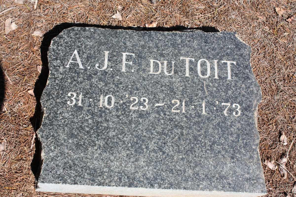 TOIT A.J.F., du 1923-1973