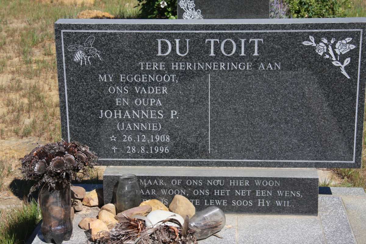 TOIT Johannes P., du 1908-1996