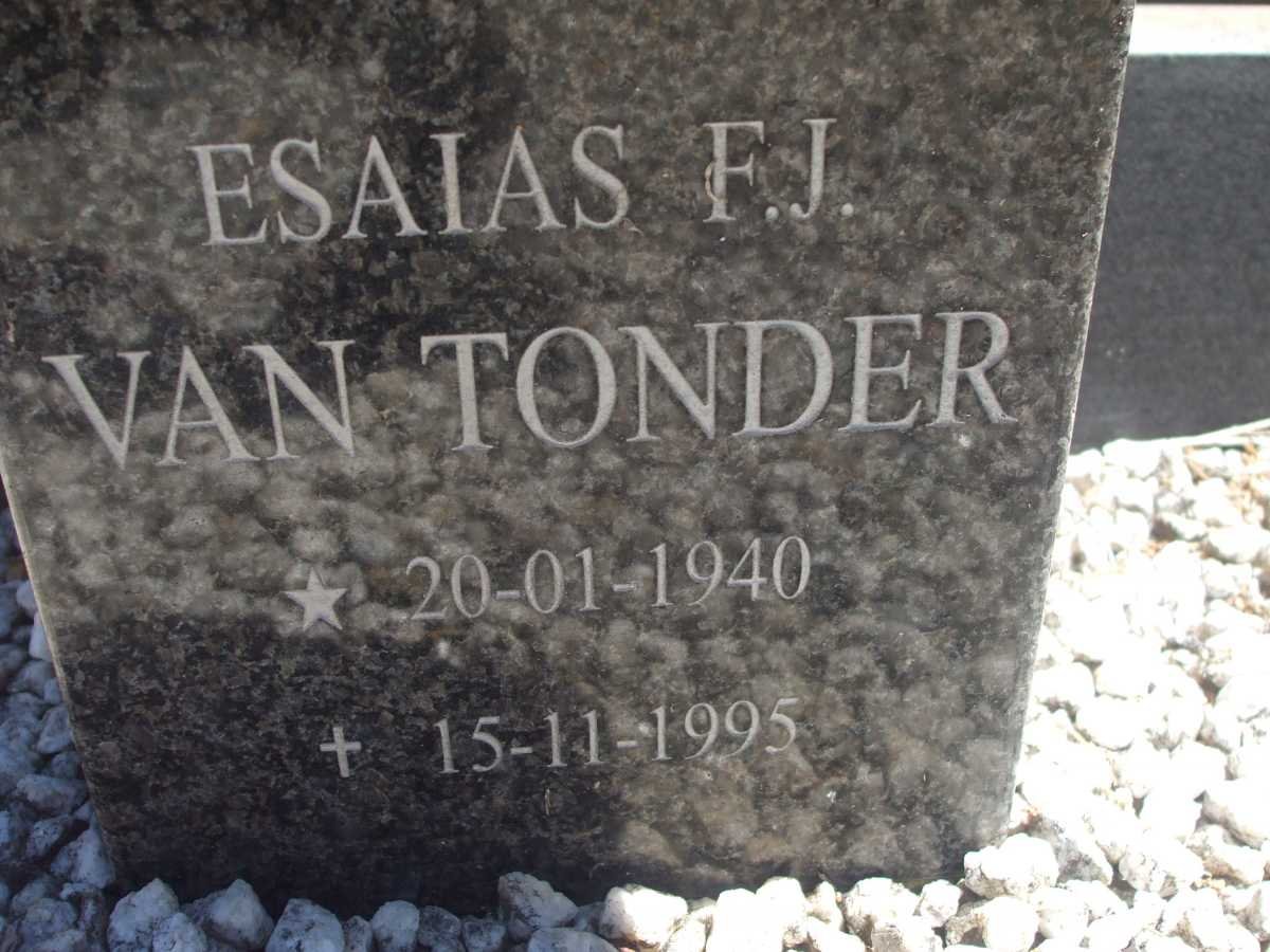 TONDER Esaias F.J., van 1940-1995 