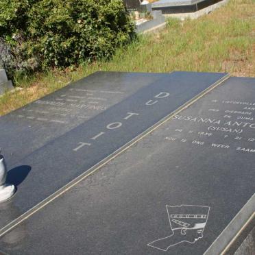 TOIT Rudolph Martinus, du 1927-1997 &amp; Susanna Antoinette 1938-2004