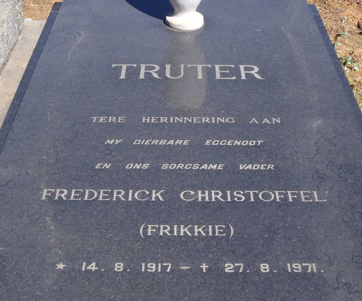 TRUTER Frederick Christoffel 1917-1971
