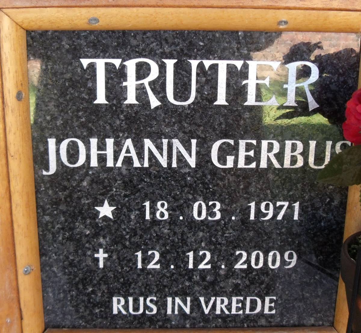 TRUTER Johann Gerbus 1971-2009