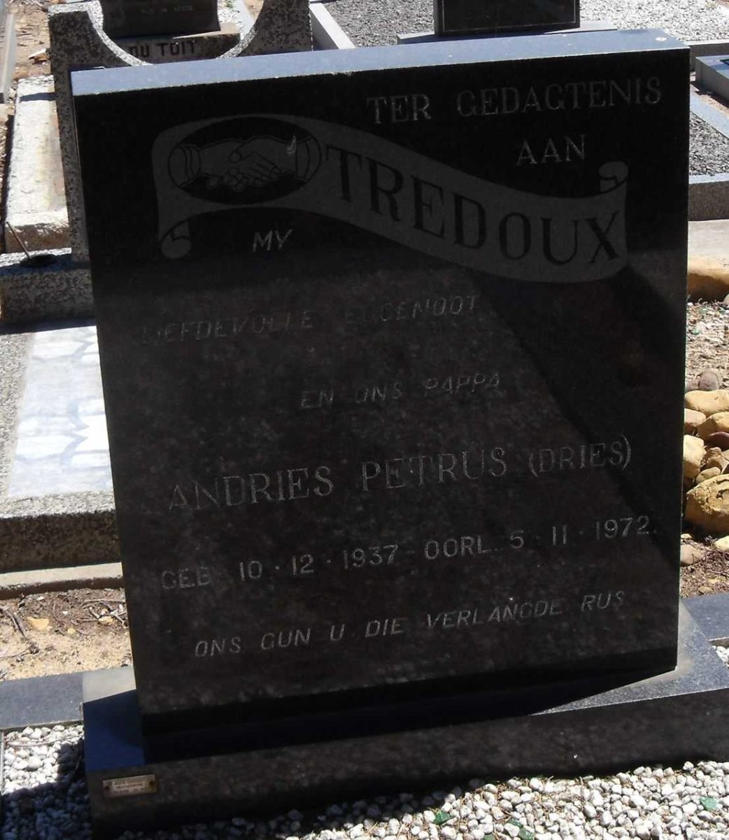 TREDOUX Andries Petrus 1937-1972