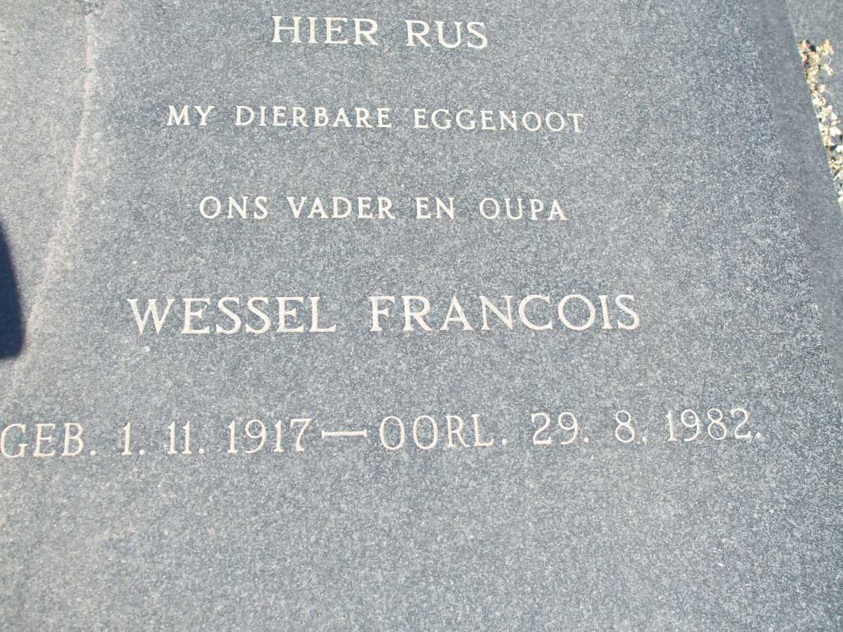 ? Wessel Francois 1917-1982