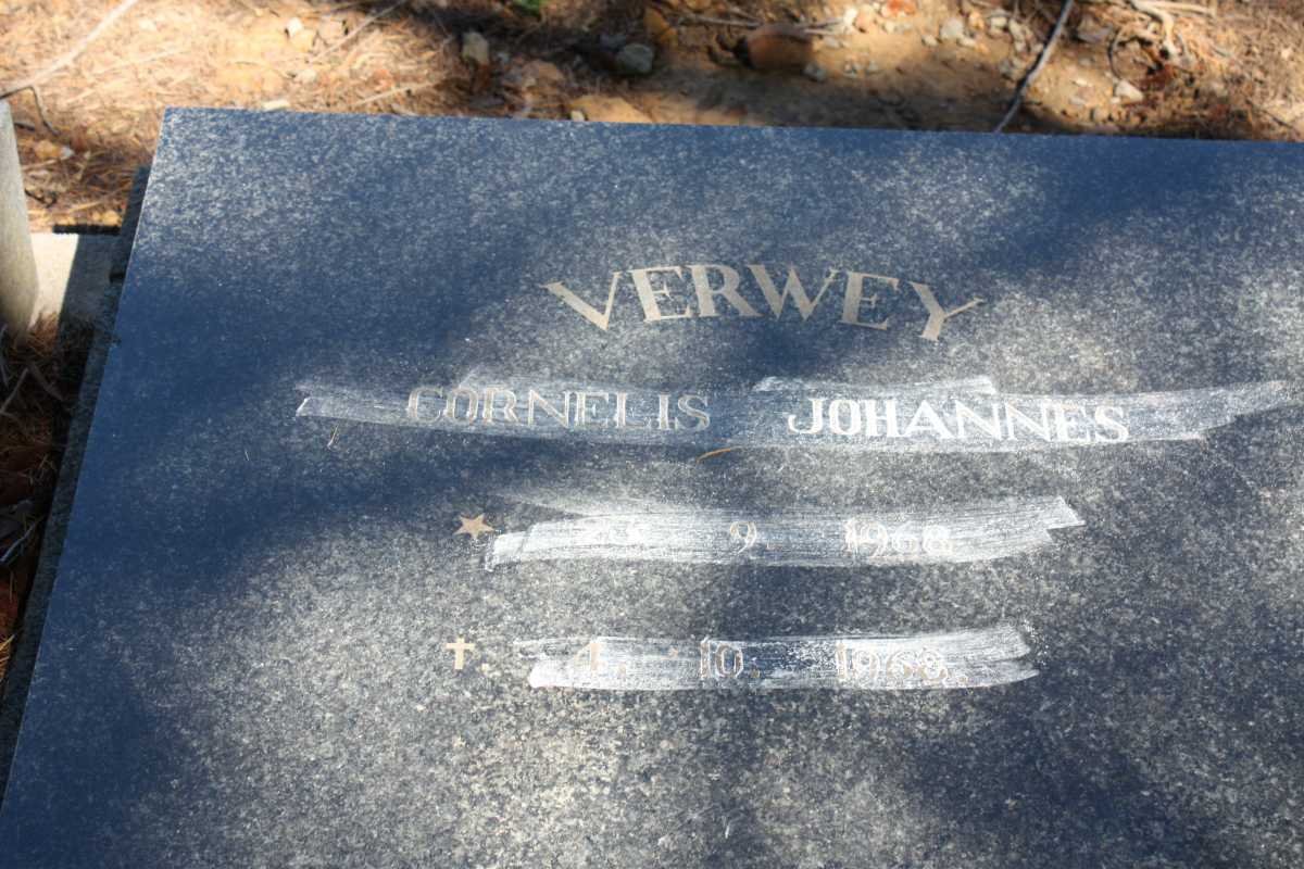VERWEY Cornelis Johannes 1968-1968