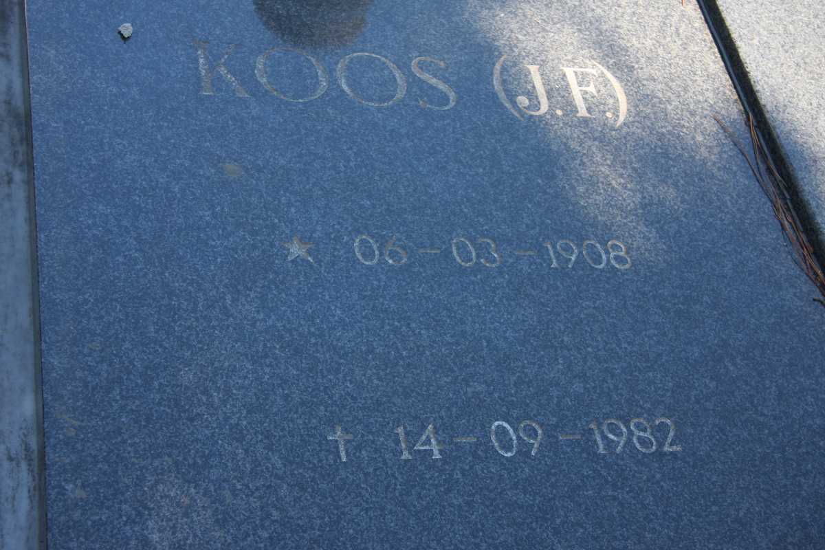 VELDSMAN J.F. 1908-1982