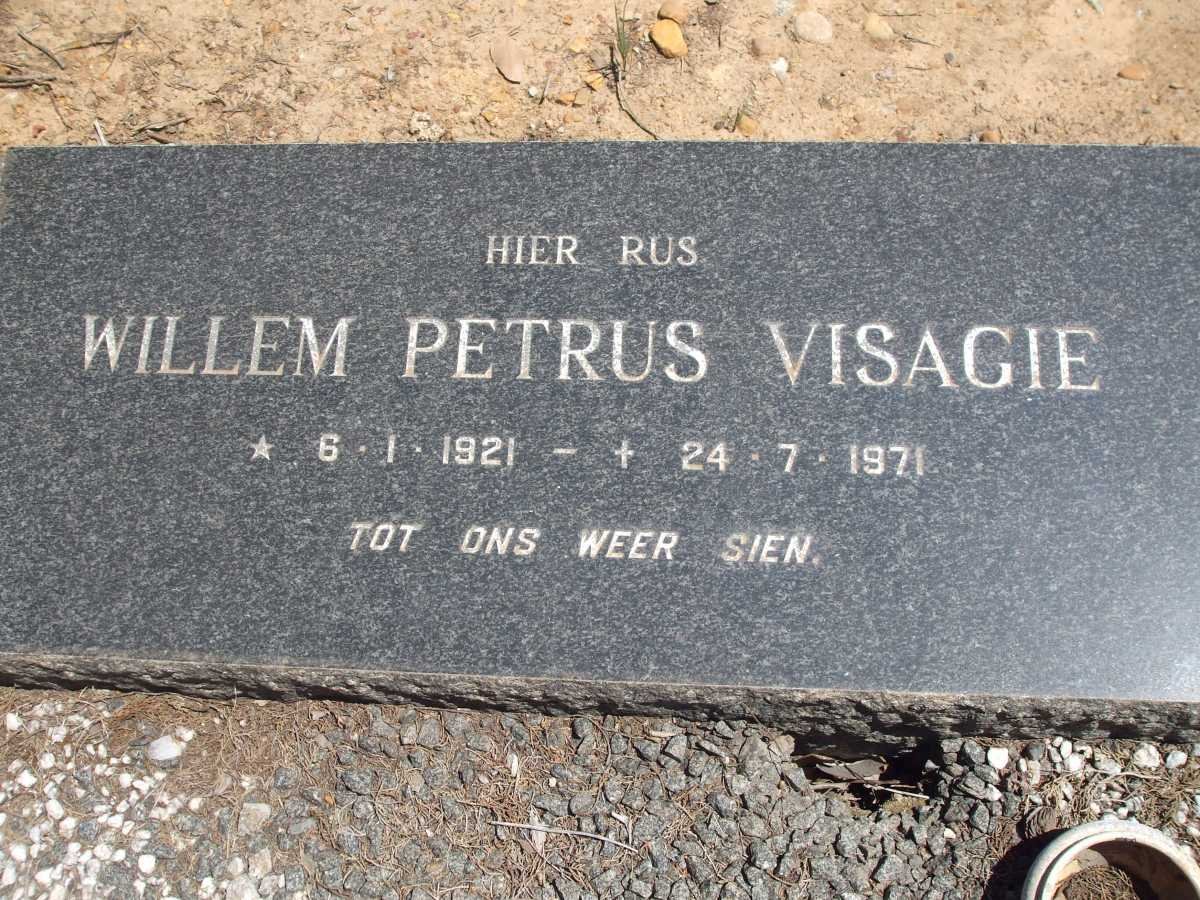 VISAGIE Willem Petrus 1921-1971