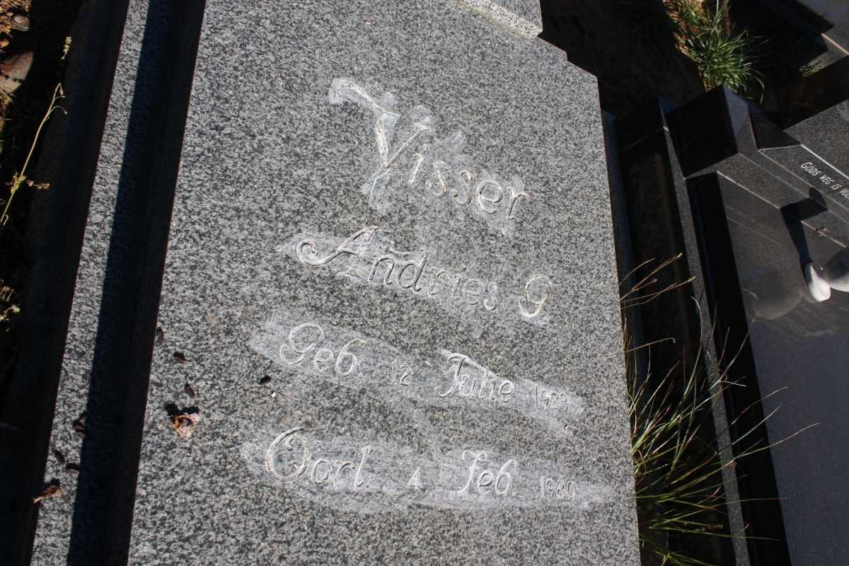 VISSER Andries G. 1923-1980