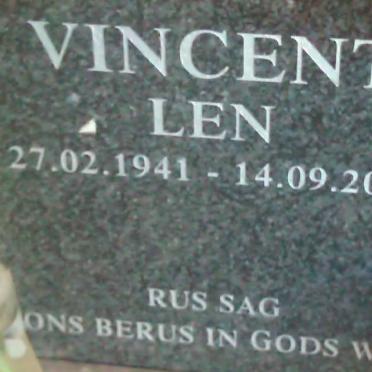 VINCENT Len 1941-2004
